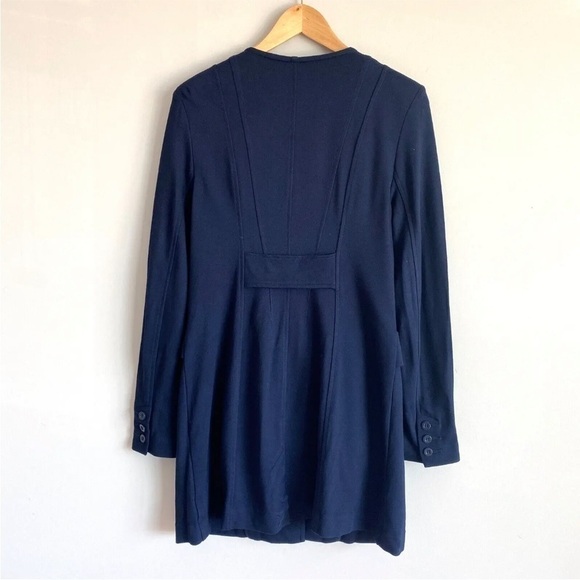 Cabi Lido Navy Blue Button Front Jacket Medium #5093 Rayon Blend - Picture 3 of 10